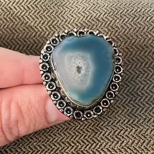 Solar Quartz Sterling Silver Ring